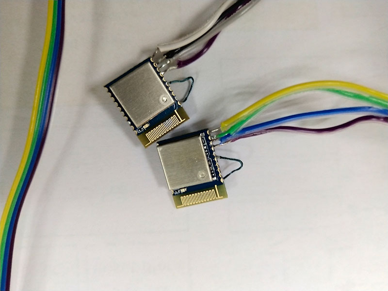 2個(gè)BLE5101模塊接線正面圖